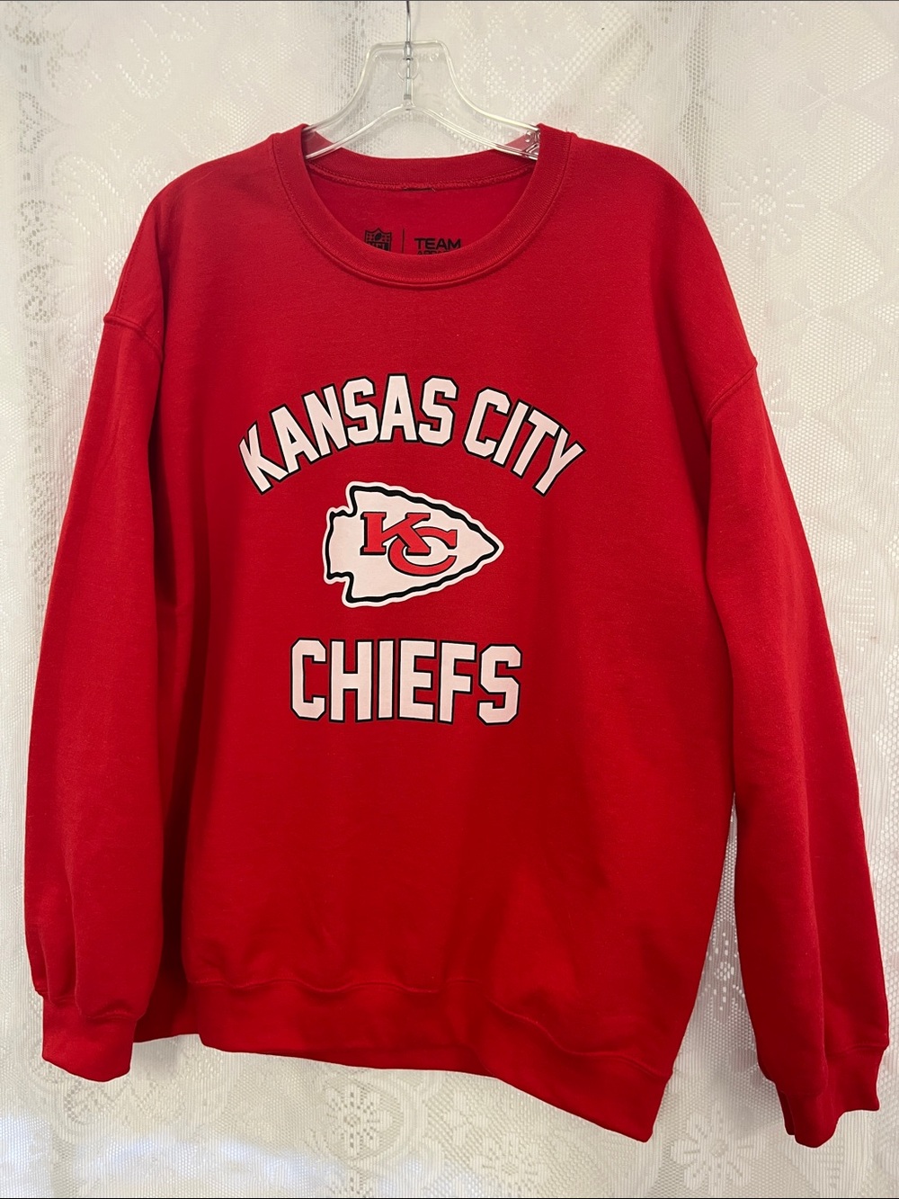 NFL Kansas City Chiefs Red Crewneck Sweatshirt L